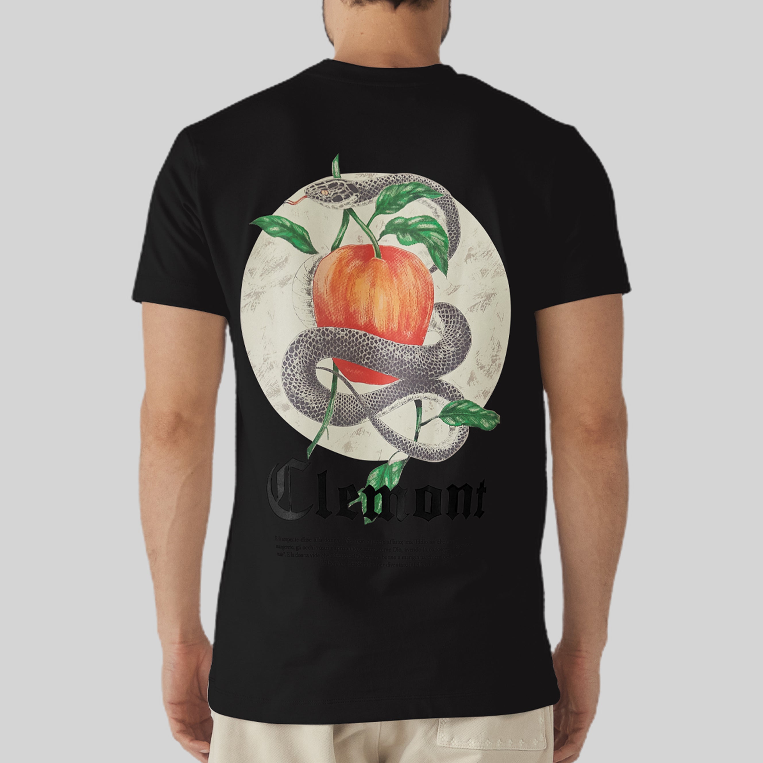 CAMISETA SERPENTE NEGRO CLEMONT