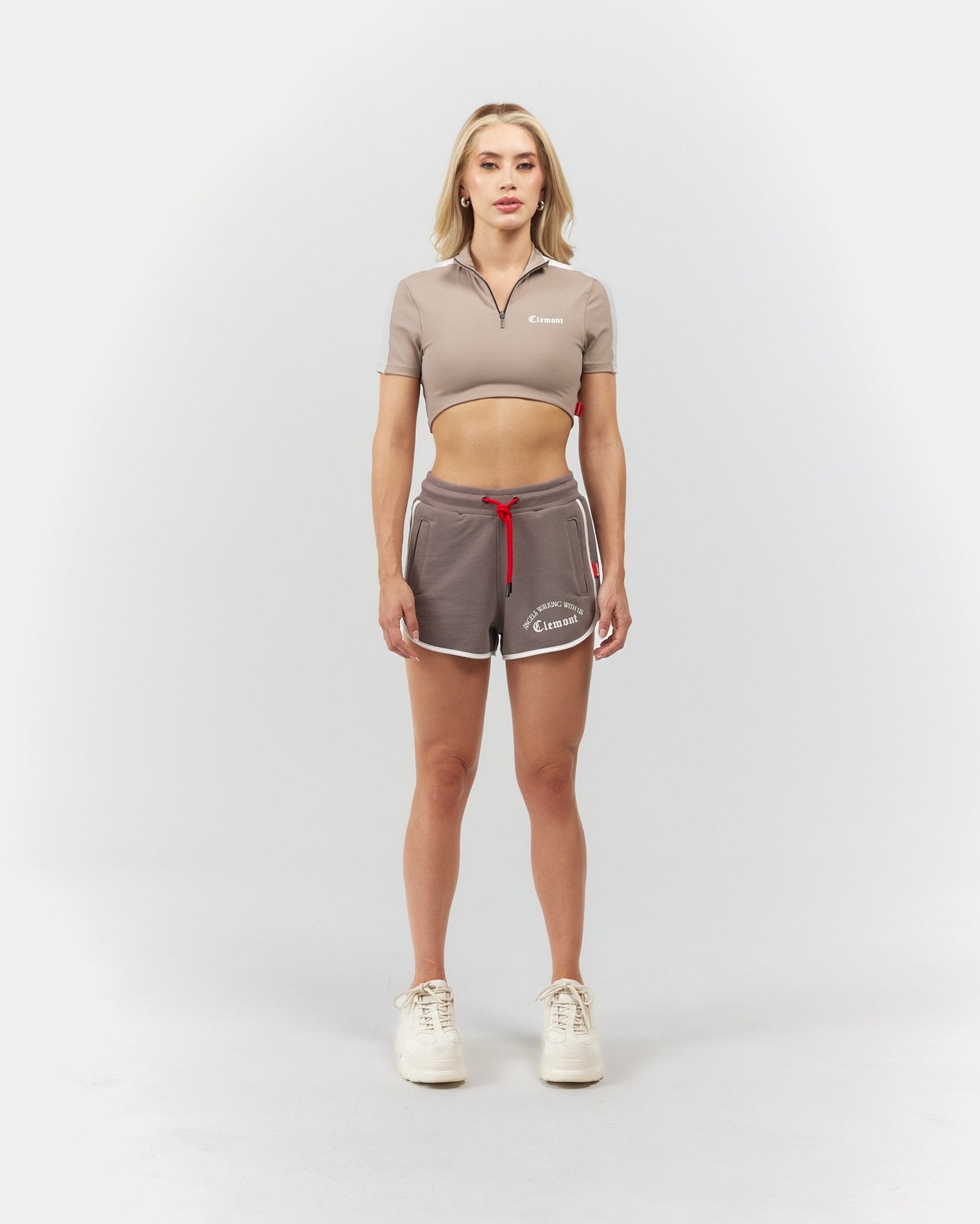 CROP TOP WOMEN LUMINOSA TAUPE CLEMONT - CLEMONT, LLC