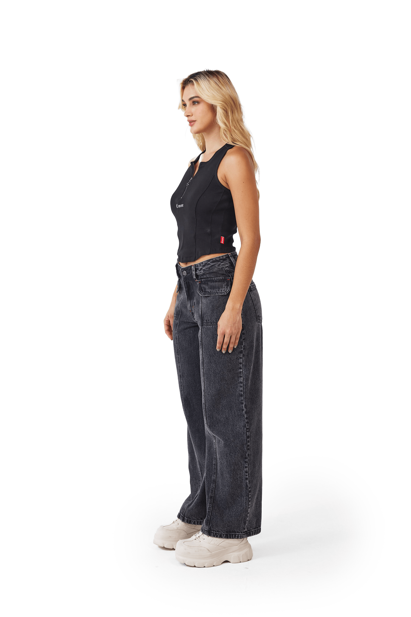 CROP TOPS FRAGILE NEGRO CLEMONT - CLEMONT, LLC