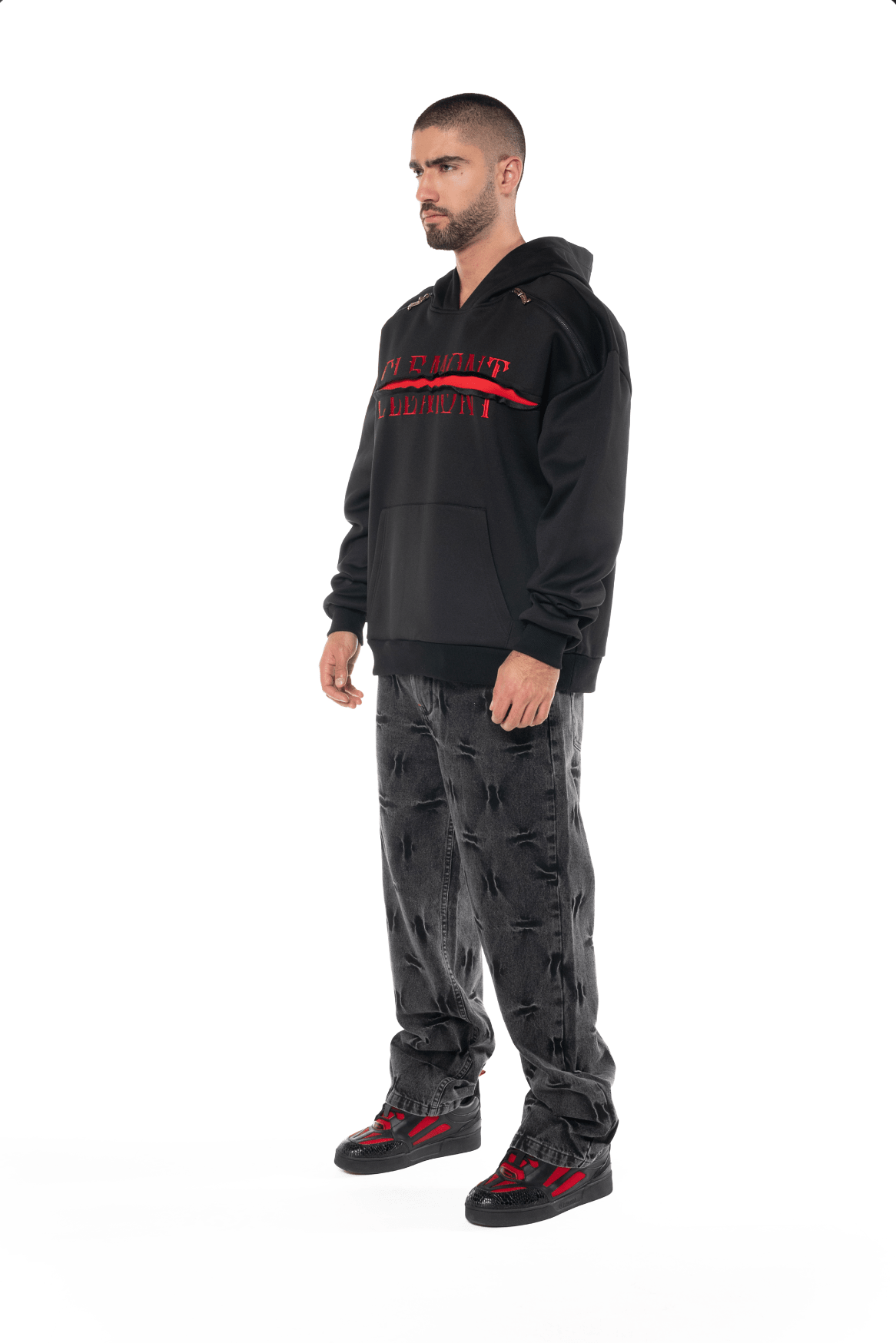 HOODIE DECADUTO NEGRO MASCULINO CLEMONT - CLEMONT, LLC