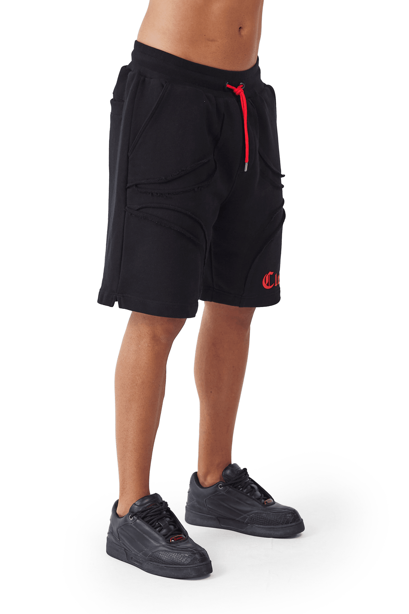 JOGGER SHORTS SCABROSO NEGRO CLEMONT - CLEMONT, LLC