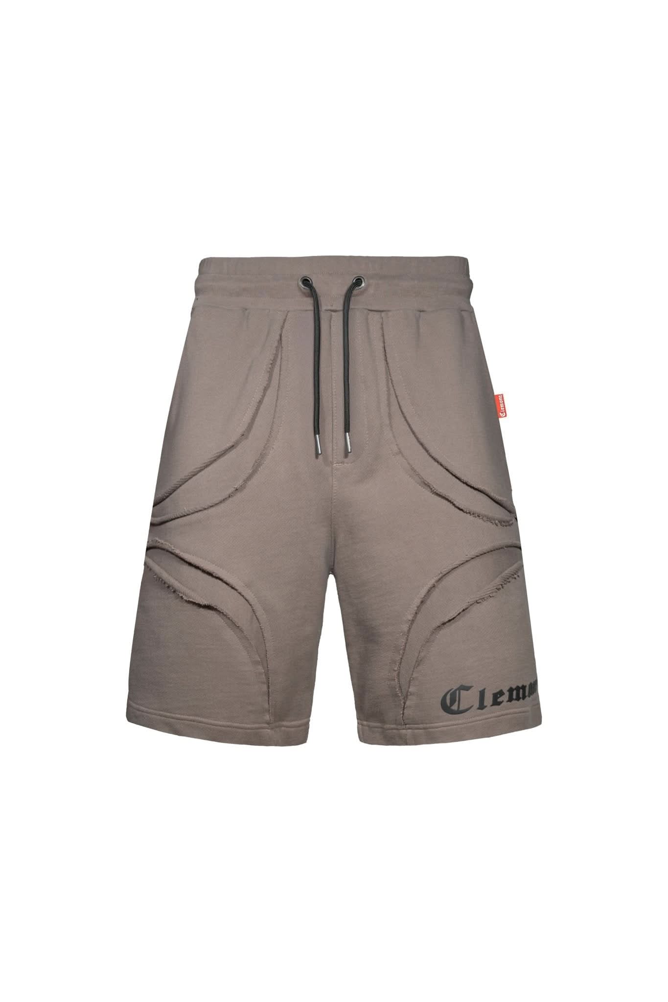 JOGGER SHORTS SCABROSO TAUPE CLEMONT - CLEMONT, LLC