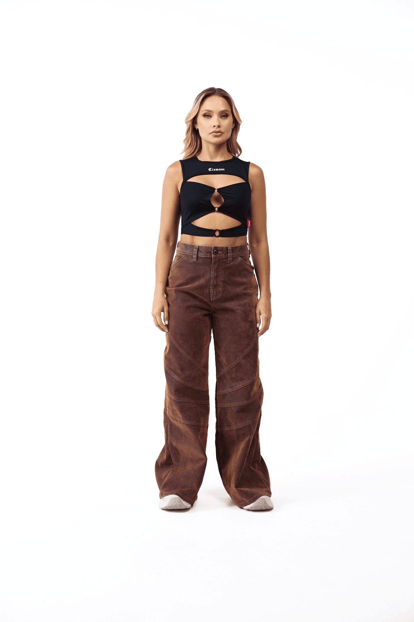 LIBERAZIONE TOP WOMEN BLACK - CLEMONT US