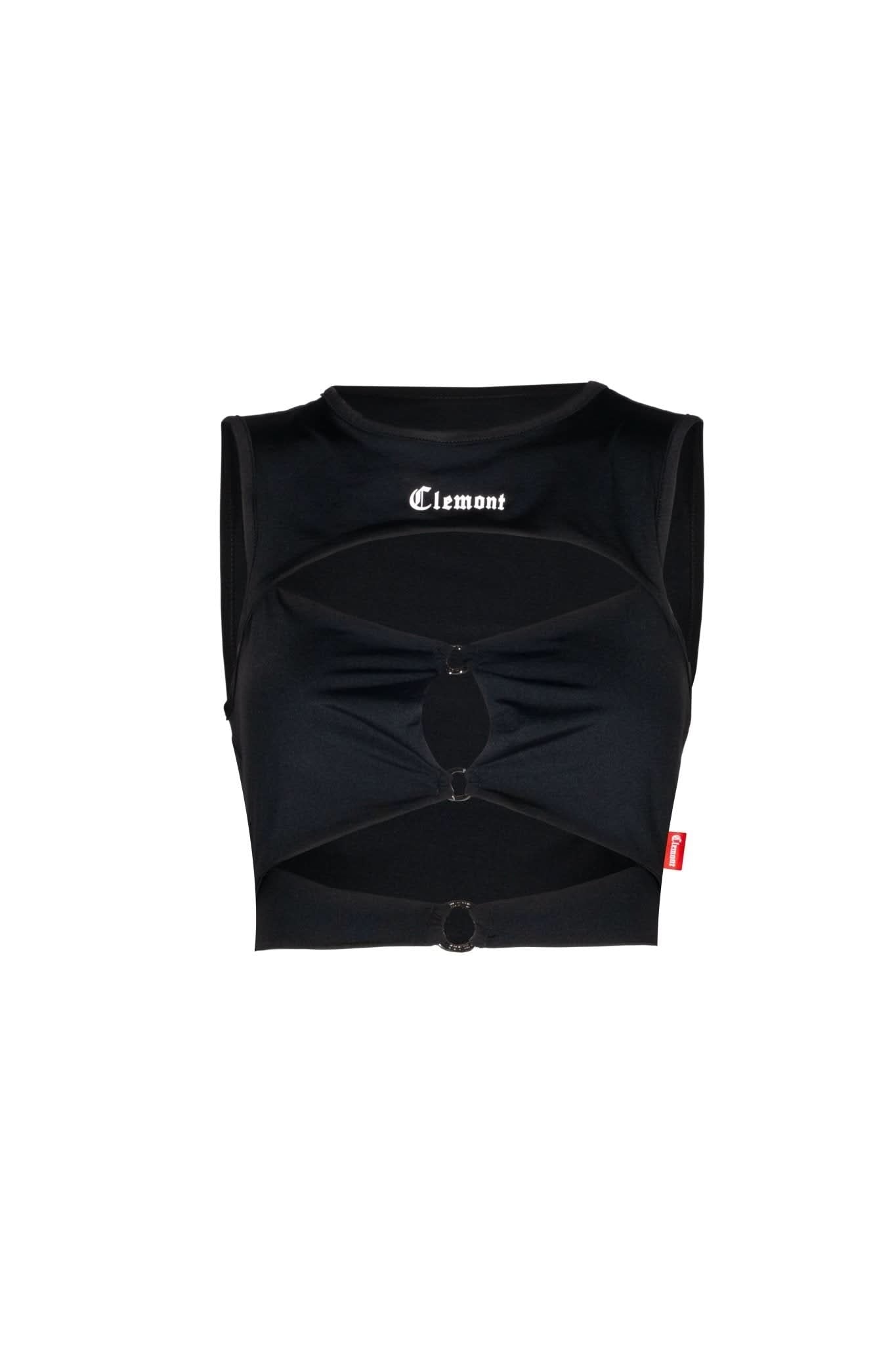 LIBERAZIONE TOP WOMEN BLACK - CLEMONT US