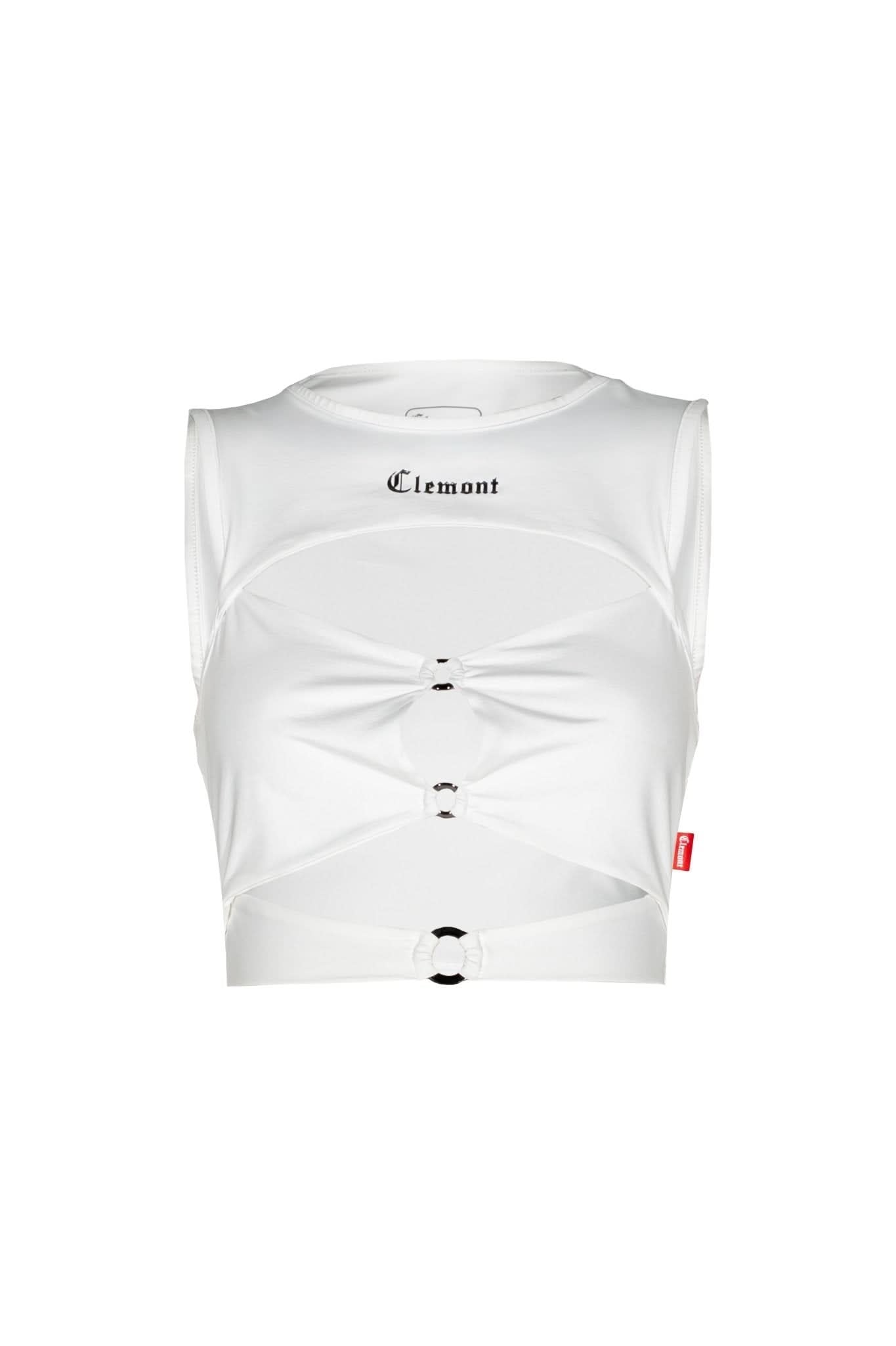 LIBERAZIONE TOP WOMEN WHITE - CLEMONT US