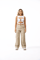 LIBERAZIONE TOP WOMEN WHITE - CLEMONT US