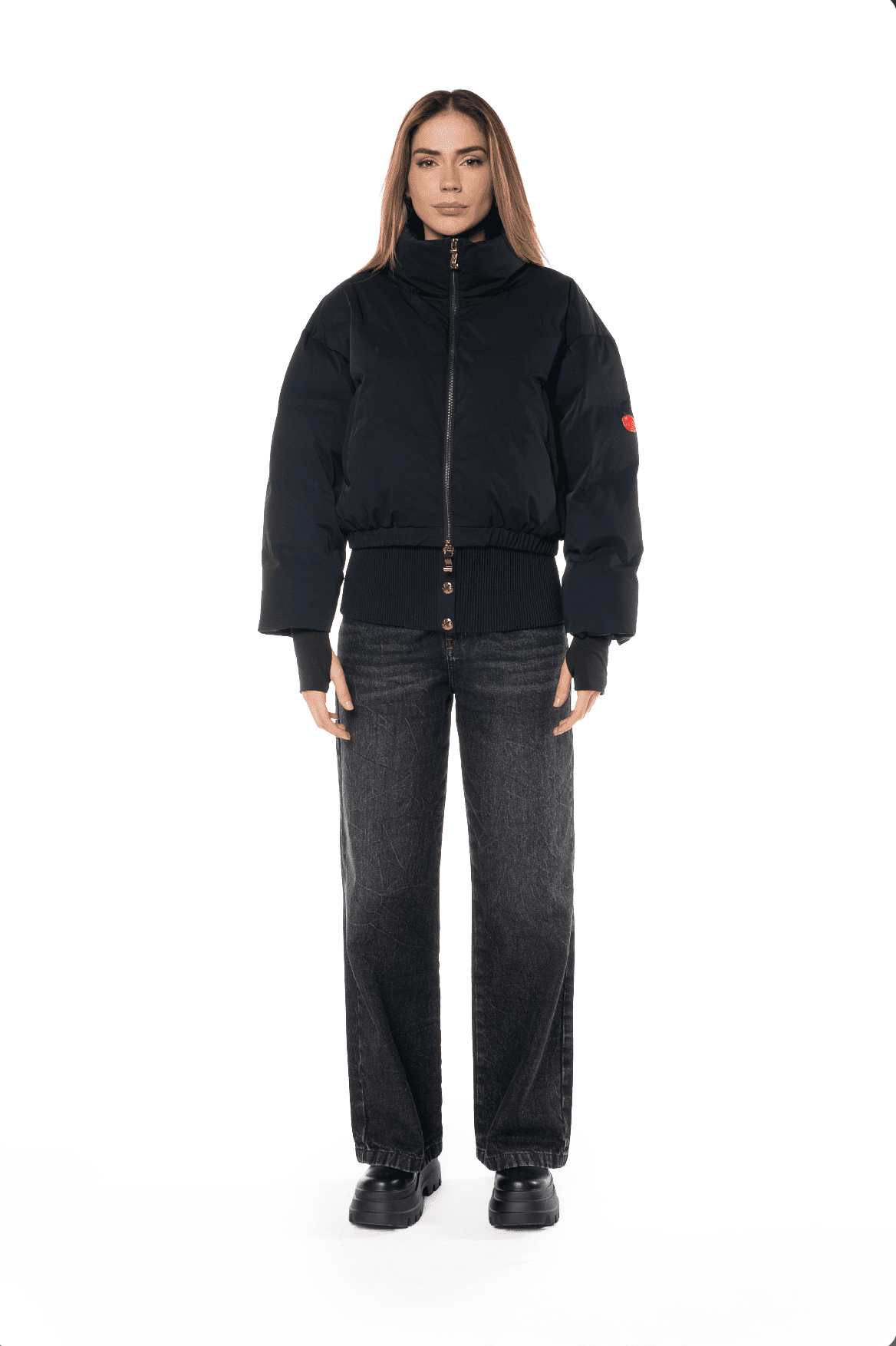 LYRA CROP JACKET WOMEN BLACK - CLEMONT US