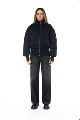 LYRA CROP JACKET WOMEN BLACK - CLEMONT US