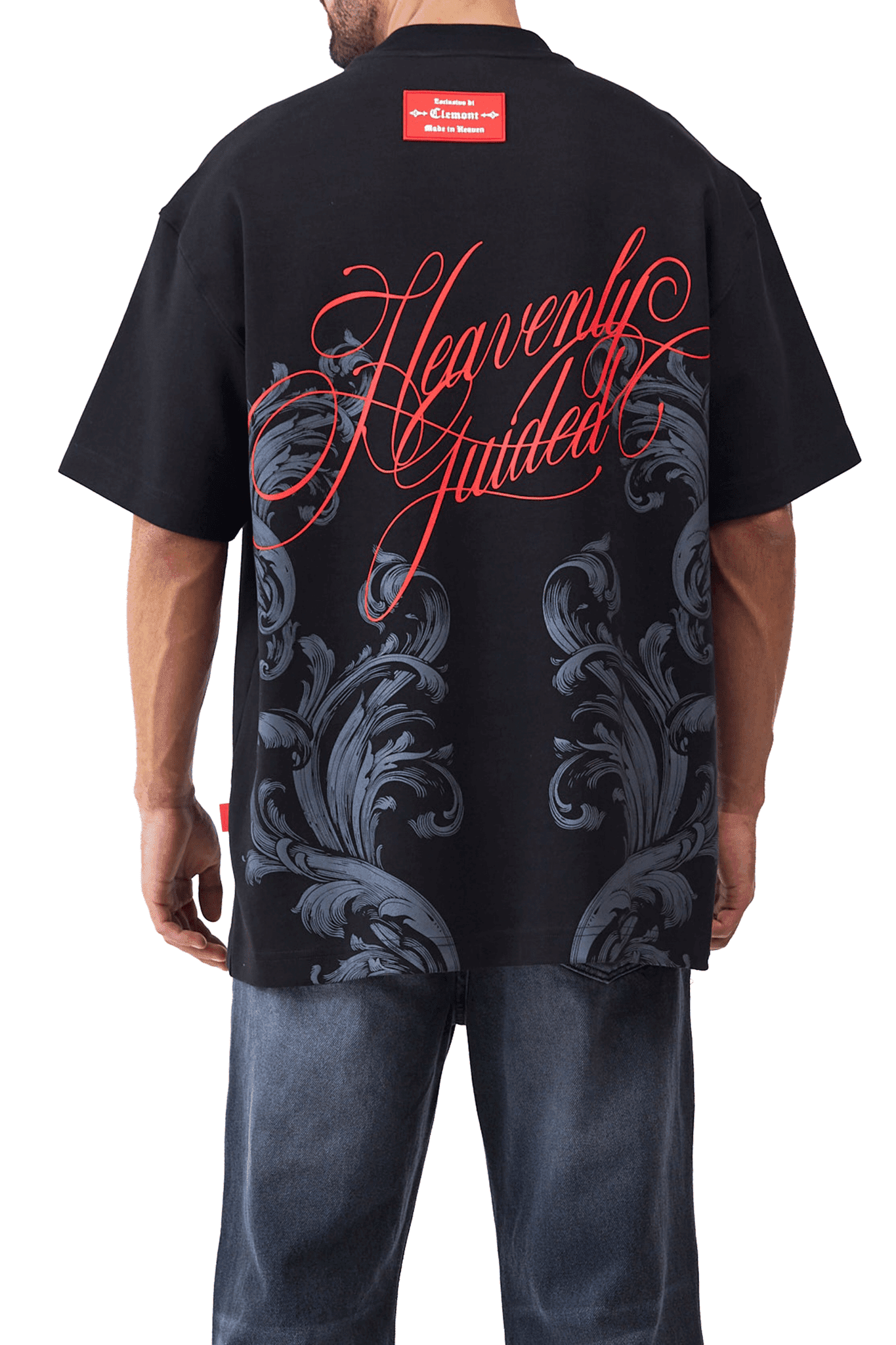 NOCTURNA T - SHIRT OVERSIZED MEN BLACK - CLEMONT US