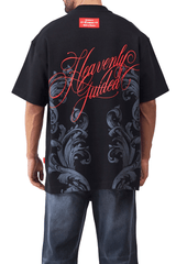 NOCTURNA T - SHIRT OVERSIZED MEN BLACK - CLEMONT US