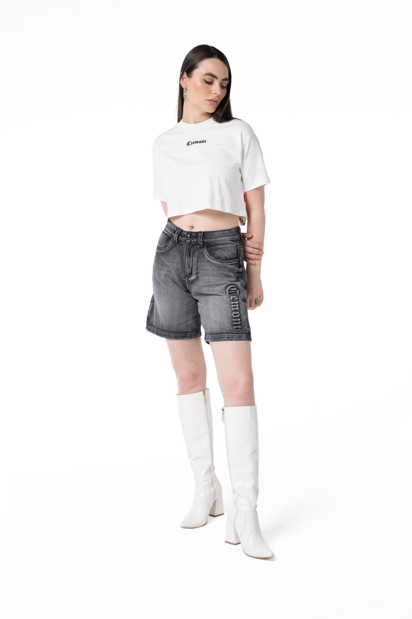ATTRAZIONE CREAM WOMEN'S CROP TOP CLEMONT - IMAGE 4 - CLEMONT.US