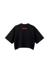 ATTRAZIONE BLACK WOMEN'S CROP TOP CLEMONT - IMAGE 3 - CLEMONT.US